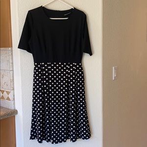 NWT black polka dot dress